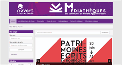 Desktop Screenshot of mediatheque.ville-nevers.fr